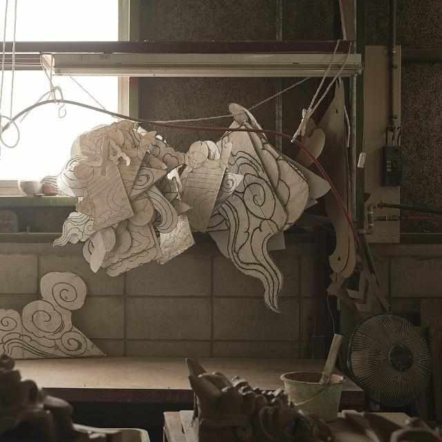 [Gargoyle (รูปปั้นการ์กอยล์) ภายใน] Onigawara เพื่อตกแต่งห้อง: Enzaburo Kamiyacrafts | Sanshu Onigawara Crafts | Onigawara Iemori