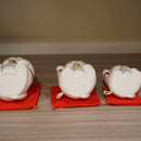 【 손짓 (럭키) 고양이 】 마네키 네코 풍수 (화이트) 무고한 휴식 | 도아트 인형