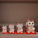 【 손짓 (럭키) 고양이 】 마네키 네코 풍수 (화이트) 무고한 휴식 | 도아트 인형