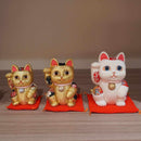 [BECKONING (LUCKY) CAT] MANEKI NEKO, FENG SHUI (GOLD) FORTUNE | EDO ART DOLLS | KAKINUMA DOLLS