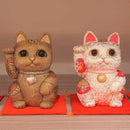 [베닝복 (Lucky) Cat] Maneki Neko (Extra Large) Pure 실크 | Edo Art Dolls