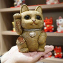 [베닝복 (Lucky) Cat] Maneki Neko (Extra Large) Pure 실크 | Edo Art Dolls
