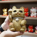 [베닝복 (Lucky) Cat] Maneki Neko (Extra Large) Pure 실크 | Edo Art Dolls