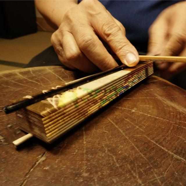 [มือแฟน] Fragrant Fan Utsushi Incense Night break X Hinoki กำยานหอม | เกียวโต Folding