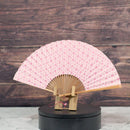 [HAND FAN] RAUSHIKI URUSHI PINK | KYOTO FOLDING FANS | RAKUKEI