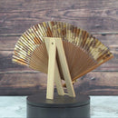 [HAND FAN] HAKUSAI HAKUIRO BROWN 7 SUN | KYOTO FOLDING FANS| YASUTO YONEHARA