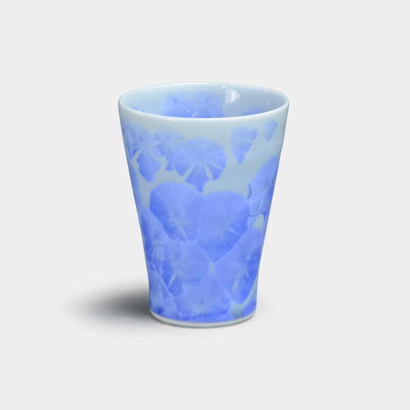 [MUG (CUP)] FLOWER CRYSTAL (BLUE) SMALL CUP | TOUAN | KYOTO-KIYOMIZU WARES