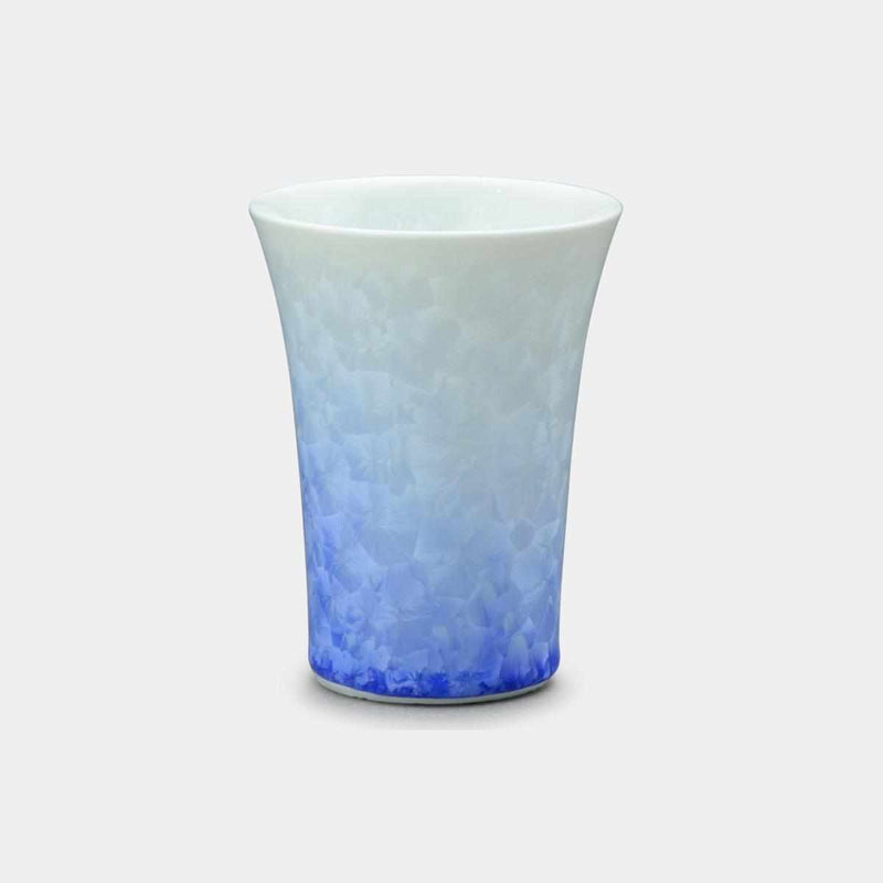 【 머그컵 】】 플라워 크리스탈(블루 온 화이트) 프리컵 | 교토기요미즈 상품