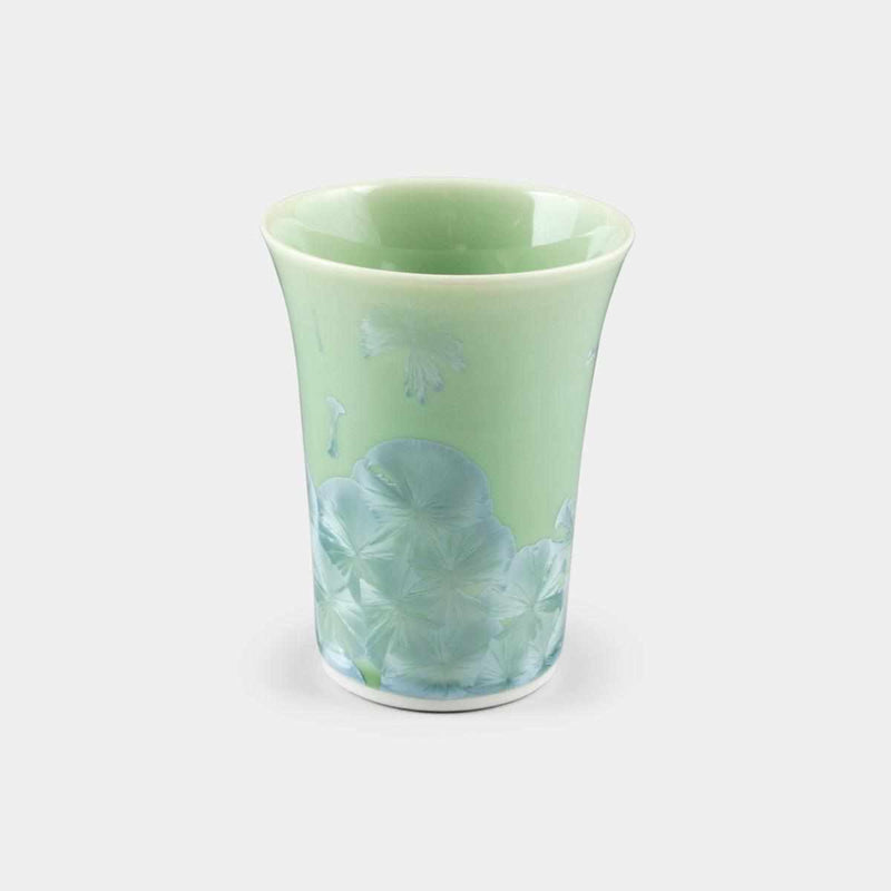 [MUG (CUP)] FLOWER CRYSTAL (GREEN) FREE CUP | TOUAN | KYOTO-KIYOMIZU WARES