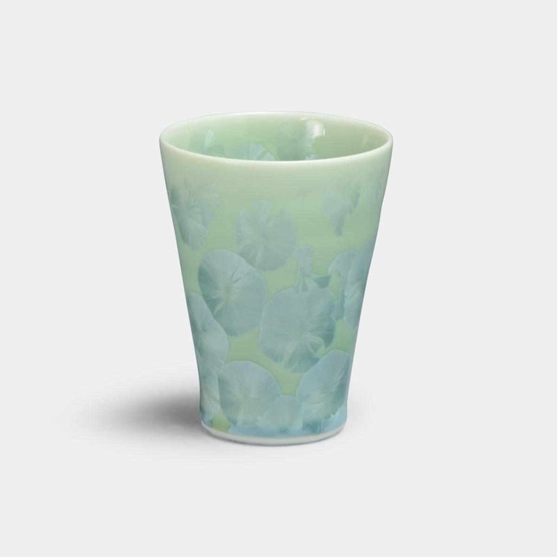 [MUG (CUP)] FLOWER CRYSTAL (GREEN) SMALL CUP | TOUAN | KYOTO-KIYOMIZU WARES
