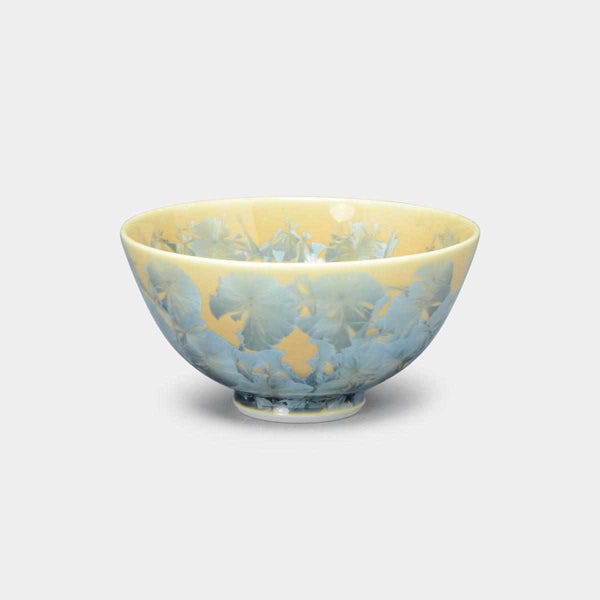 [밥 그릇] 꽃 크리스탈 (애쉬 블루) 그릇 | 교토 키요 미즈 상품