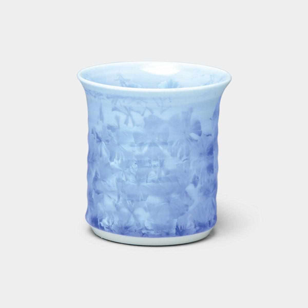 [แก้ว (ถ้วย)] Tumbler Crystal (Blue) Flower | Touan | สินค้า Kyoto-Kiyomizu