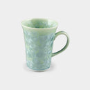 [MUG (CUP)] FLOWER CRYSTAL (GREEN) MUG | TOUAN | KYOTO-KIYOMIZU WARES