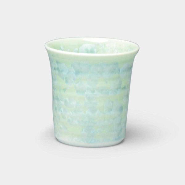 [찻잔 (컵)] 꽃 크리스탈 (녹색) 텀블러 | 교토 키요 미즈 상품