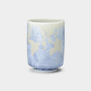【京燒 清水燒】陶葊 花結晶 (銀藤) 茶杯