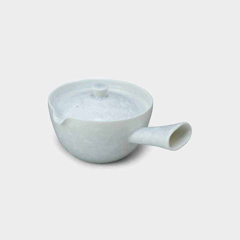 【京燒 清水燒】陶葊 花結晶 (白) 茶壺
