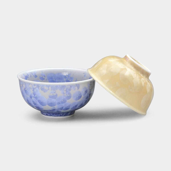 [飯碗]花液（銀花金花）茶碗（2件套）|京都 - 凱伊米茲