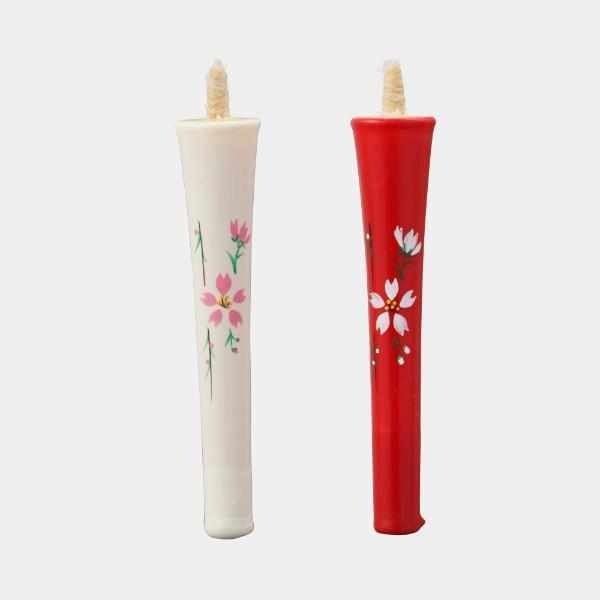 [촛불] 이 카 리 4 형 모모 벚꽃 (B) | 일본 양초