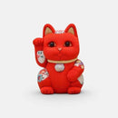 [BECKONING (럭키) 고양이] Maneki Neko, Feng Shui (빨간색) 생명력 ​​없음 질병 없음 | 에도 아트 인형