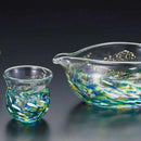 [청주 병] 꽃 오목 볼 청주 세트 | Tsugaru Vidro