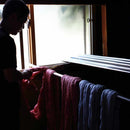 [圍巾] Stall Kasane White Azalea（銀×紫色）| Gunnai紡織品|富士櫻花