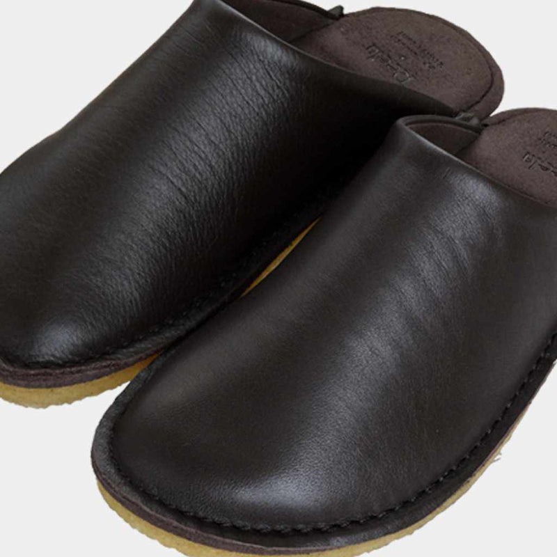 [SANDAL] GENUINE LEATHER FOR GARDEN (DARK BROWN) | LEATHER PROCESSING
