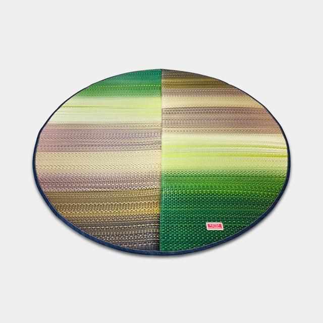 [TATAMI] RUSH RUG DENIM F JOY GREEN (OVAL: 190 X 210 CM) | IKEHIKO | TATAMI