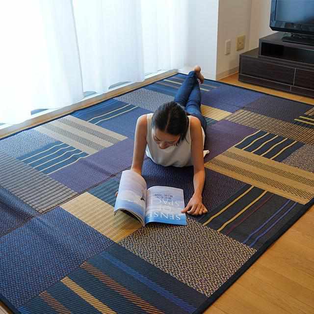 [Tatami] Rush Rug Gran Blue (191 x 250 cm) | Ikehiko | ทาทามิ