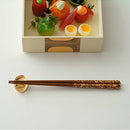 [CHOPSTICKS] COUPLE CHOPSTICKS / CHOPSTICK REST SET GOLD THREAD (GOLD) | KANAZAWA GOLD LEAF