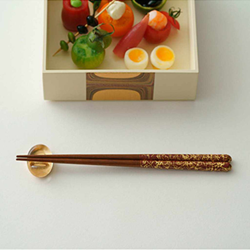 [Chopsticks] Chopsticks คู่ / Chopstick REST SET SET GOLD Thread (ทอง) | ใบทอง Kanazawa