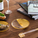 [CHOPSTICKS] CHOPSTICKS / CHOPSTICK REST SET CLEAR PENETRATION (GOLD) | HAKUICHI | KANAZAWA GOLD LEAF