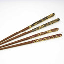 [CHOPSTICKS] COUPLE CHOPSTICKS / CHOPSTICK REST SET GOLD THREAD (GOLD) | KANAZAWA GOLD LEAF