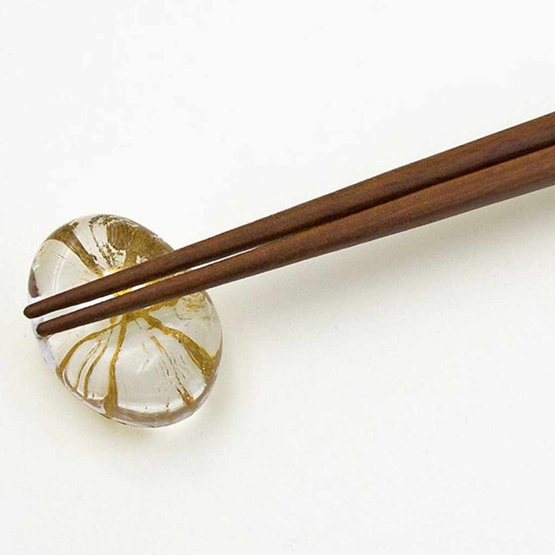 [筷子]夫婦筷子/筷子休息套裝金線（金色）|金澤金葉