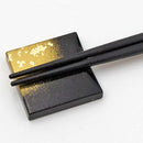 [CHOPSTICKS] COUPLE CHOPSTICKS / CHOPSTICK REST SET KASUMI NAGASHI (GOLD) | KANAZAWA GOLD LEAF