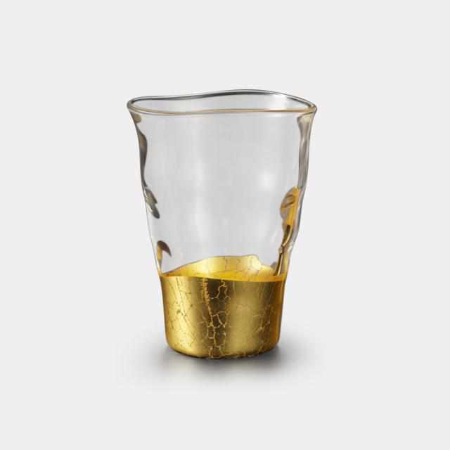 [MUG (CUP)] PENETRATION BITE GLASS | HAKUICHI | KANAZAWA GOLD LEAF（Shipment around June）