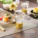 [แก้ว (ถ้วย)] แก้วแก้วเจาะ (2 ชิ้น) | Hakuichi | ใบทอง Kanazawa