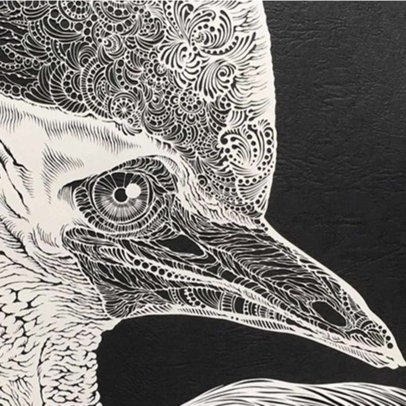 [WALL DECOR (WALL ART)] KIRIKEN BIRD QUEEN (CASSOWARY) | MASAYO FUKUDA | CUTOUT