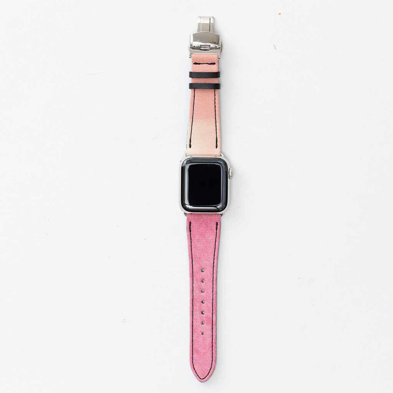 [Apple Watch Band] 사과 시계 용 카멜레온 밴드 44 (42) mm (하단 6 시경) D | 교토 유젠 염색