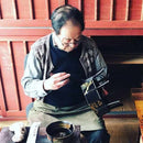 【텀블러/물병】 열머그루시 우산병 웨이브 치도리(블랙) | 에치젠 칠기