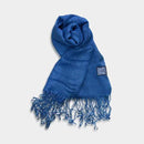 [SCARF] HAND-DYED STOLE WITH NATURAL INDIGO (3 TIMES DYED) | INDIGO DYEING| INDIGO KESENNUMA