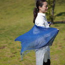 [SCARF] HAND-DYED STOLE WITH NATURAL INDIGO (3 TIMES DYED) | INDIGO DYEING| INDIGO KESENNUMA