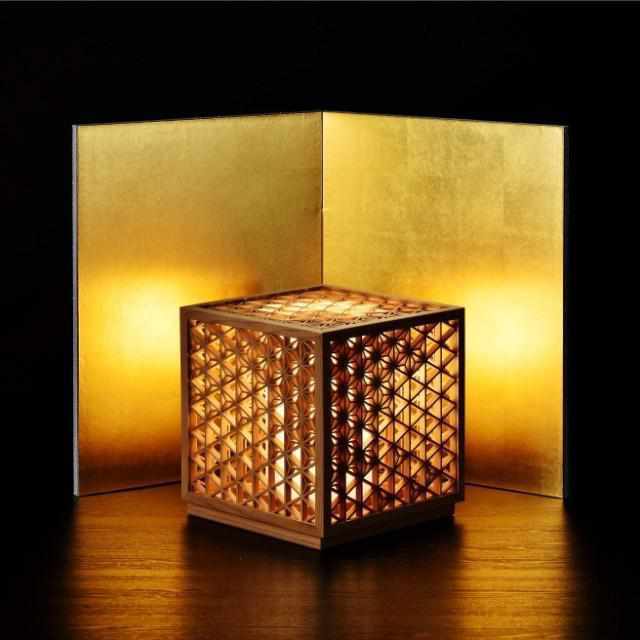 [แสง] ใบป่านโคมไฟ Kumiko ที่ถูกรบกวน Kumiko
