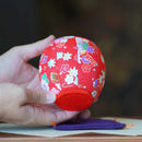 [DARUMA (DOLL)] EDO DARUMA (LARGE) YUZEN RED AND WHITE | EDO ART DOLLS | KAKINUMA DOLLS