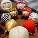 [DARUMA (DOLL)] EDO DARUMA (LARGE) NISHIJIN BLACK | EDO ART DOLLS | KAKINUMA DOLLS