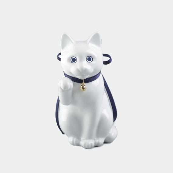[손짓 (행운 의) 고양이] Kata Koto Maneki Neko White | Hizen Yoshida