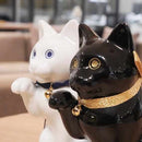 [BECKONING (LUCKY) CAT] MANEKINEKO BANK FIRST MODEL WHITE (M) | KATA KOTO | HIZEN YOSHIDA WARES