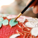 [OBIDOME (SASH CLIP)] BAND CLASP SCALE YELLOW | OWARI CLOISONNE