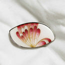 [OBIDOME (SASH CLIP)] SWALLOWTAIL BUTTERFLY RED SEE-THROUGH | OWARI CLOISONNE