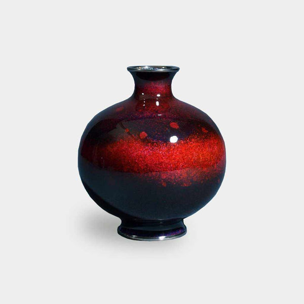 [Vase] Wireless Cloisonne Universe 4.5 ทามากาตะโย (สีแดง) Single-Wheel Insertion | Owari Cloisonne