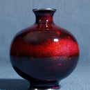 [VASE] WIRELESS CLOISONNE UNIVERSE 4.5 TAMAGATA YO (RED) SINGLE-WHEEL INSERTION | OWARI CLOISONNE